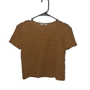 Zara Trafaluc Top-Womens-Small-Brown‎